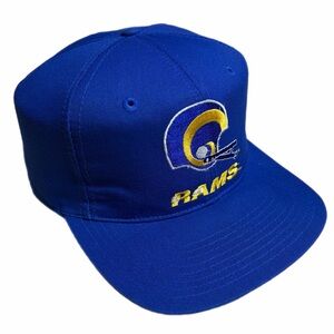 Vintage 1990s LA Rams NFL Twill Snapback Hat